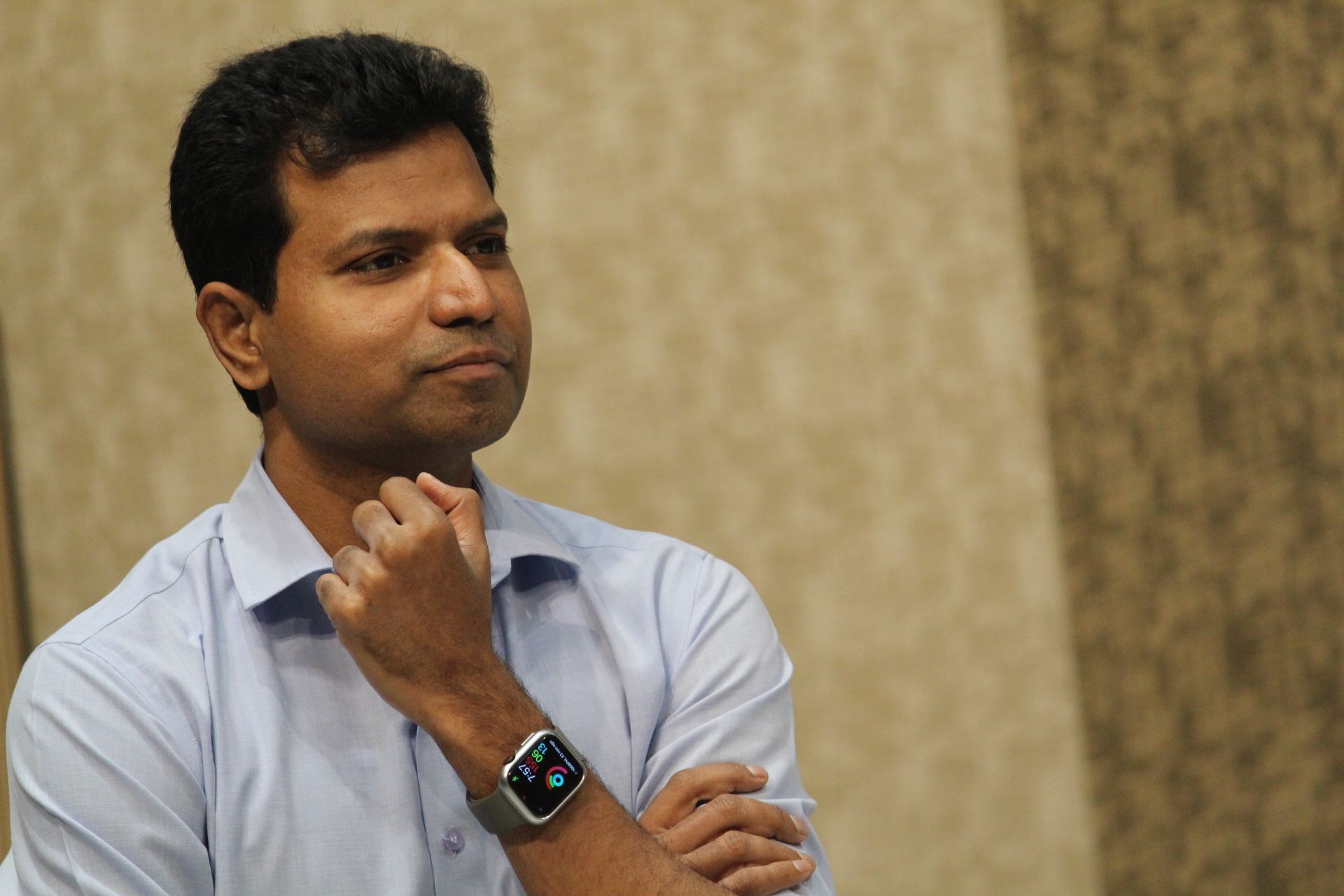 David speaking at a ministry gathering
